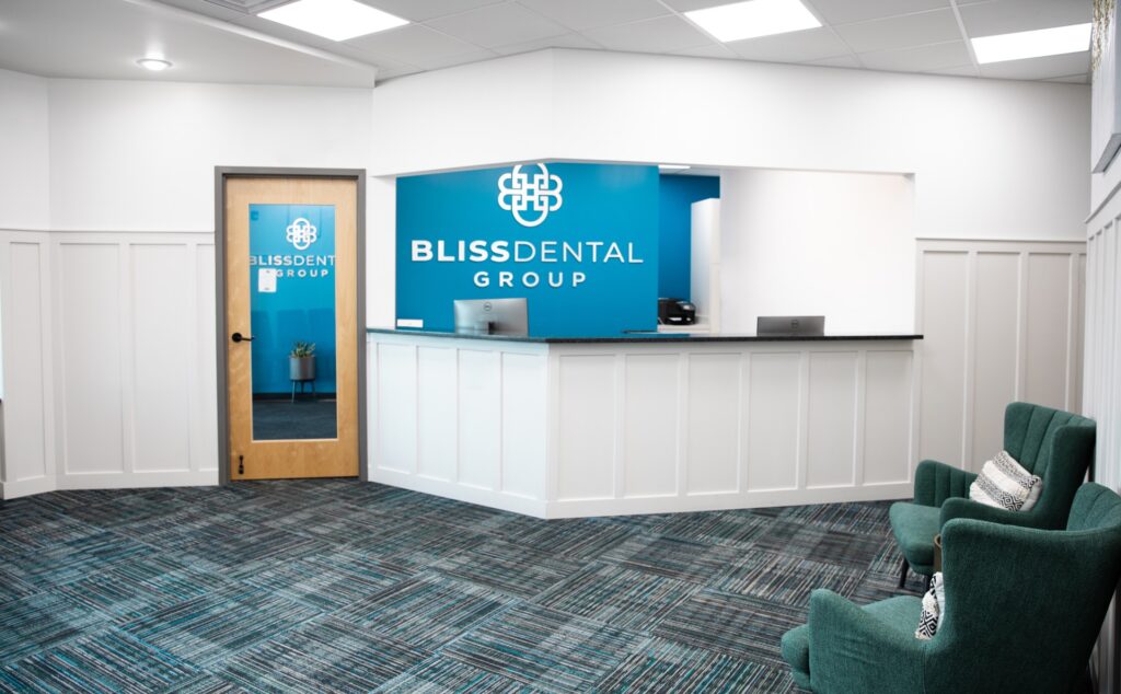 Bliss Dental Group Reception Area